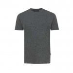 T-shirt van gerecycled en bio katoen 180 g/m2 Iqoniq Manuel kleur gemarmerd grijs