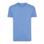 T-shirt van gerecycled en bio katoen 180 g/m2 Iqoniq Manuel kleur gemarmerd blauw