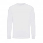 Sweatshirt van 340 g/m2 ecokatoen, ronde hals Iqoniq Zion kleur wit