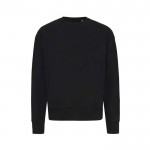 Oversized sweatshirt van ecokatoen 340 g/m2 Iqoniq Kruger kleur zwart