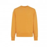 Oversized sweatshirt van ecokatoen 340 g/m2 Iqoniq Kruger kleur oranje