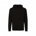 Sweater van gerecycled en bio katoen 340 g/m2 Iqoniq Jasper kleur zwart