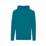 Sweater van gerecycled en bio katoen 340 g/m2 Iqoniq Jasper kleur turkoois