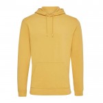 Sweater van gerecycled en bio katoen 340 g/m2 Iqoniq Jasper kleur geel