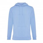 Sweater van gerecycled en bio katoen 340 g/m2 Iqoniq Jasper kleur pastel blauw