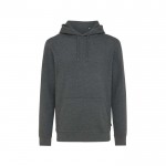 Zachte sweatshirt van ecokatoen 340 g/m2 Iqoniq Torres kleur gemarmerd grijs