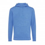 Zachte sweatshirt van ecokatoen 340 g/m2 Iqoniq Torres kleur gemarmerd blauw