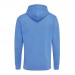 Zachte sweatshirt van ecokatoen 340 g/m2 Iqoniq Torres kleur gemarmerd blauw tweede weergave