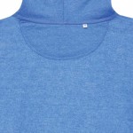 Zachte sweatshirt van ecokatoen 340 g/m2 Iqoniq Torres kleur gemarmerd blauw derde weergave