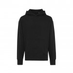 Relaxed fit sweatshirt van eco-katoen 340 g/m2 Iqoniq Yoho kleur zwart