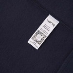 Relaxed fit sweatshirt van eco-katoen 340 g/m2 Iqoniq Yoho kleur marineblauw vijfde weergave