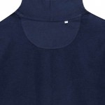 Eco-katoen sweatshirt met rits Iqoniq Abisco 340 g/m2 kleur marineblauw derde weergave