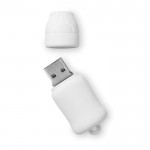 2D USB-stick bedrukken met logo wit