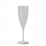 Herbruikbaar champagneglas van 160ml kleur doorzichtig