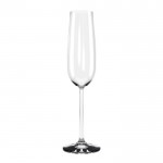 Elegant champagneglas met inhoud van 220ml kleur doorzichtig