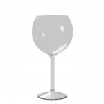 Elegant glas (tritan) voor wijn of gin-tonic, 650ml kleur doorzichtig