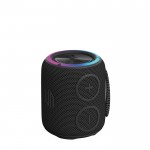 Waterdichte draadloze speaker met dubbele subwoofers van 16 W kleur zwart met afdrukgebied