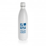 Effenkleurige RVS drinkfles met logo (1L) weergave met jouw bedrukking