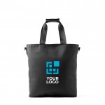 Waterafstotende tijdloze tas met logo weergave met jouw bedrukking