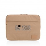 Laptophoes met logo gemaakt van gerecycled polyester weergave met jouw bedrukking