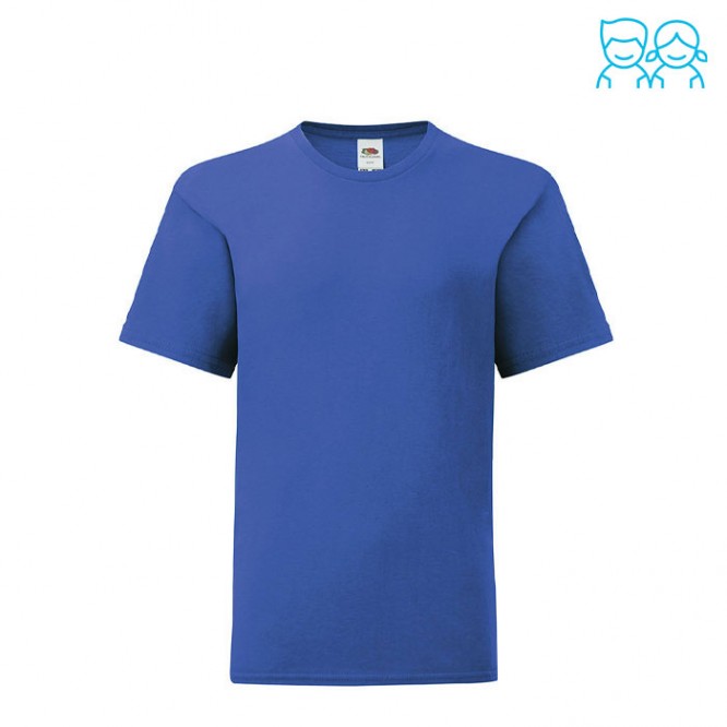 Katoenen T-shirt voor jongens 150 g/m2 kleur blauw eerste weergave