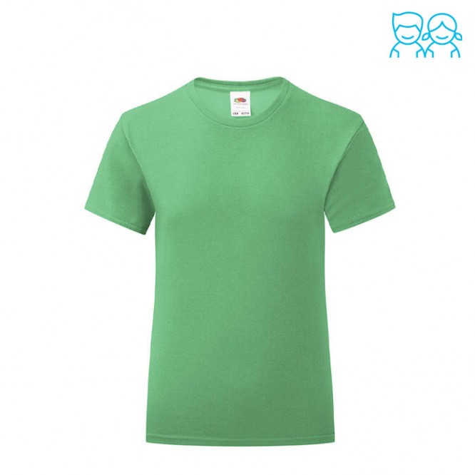 Katoenen T-shirt voor meisjes 150 g/m2 kleur groen eerste weergave