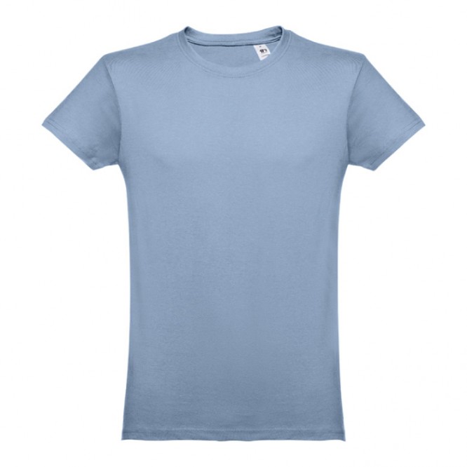 Bedrukte T-shirts van 100% katoen in de kleur lichtblauw
