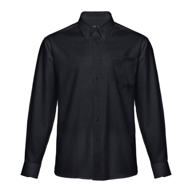 Reclame overhemd met logo, 130 g/m2 in de kleur zwart