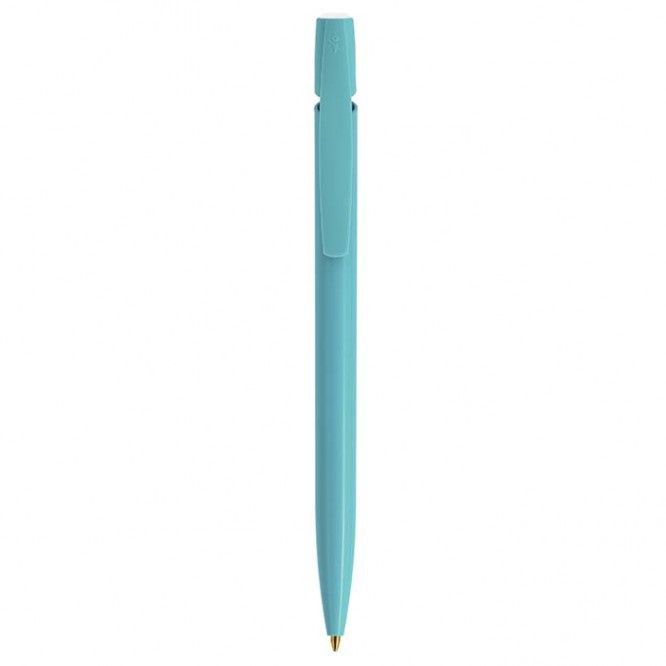Onbreekbare promotie pen met logo van BIC® kleur turkoois