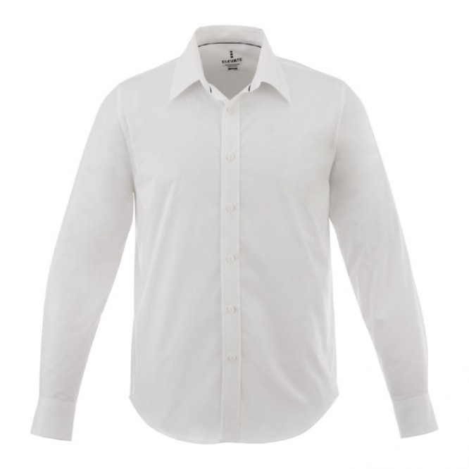 Gepersonaliseerd overhemd van katoen, 118 g/m2 in de kleur wit