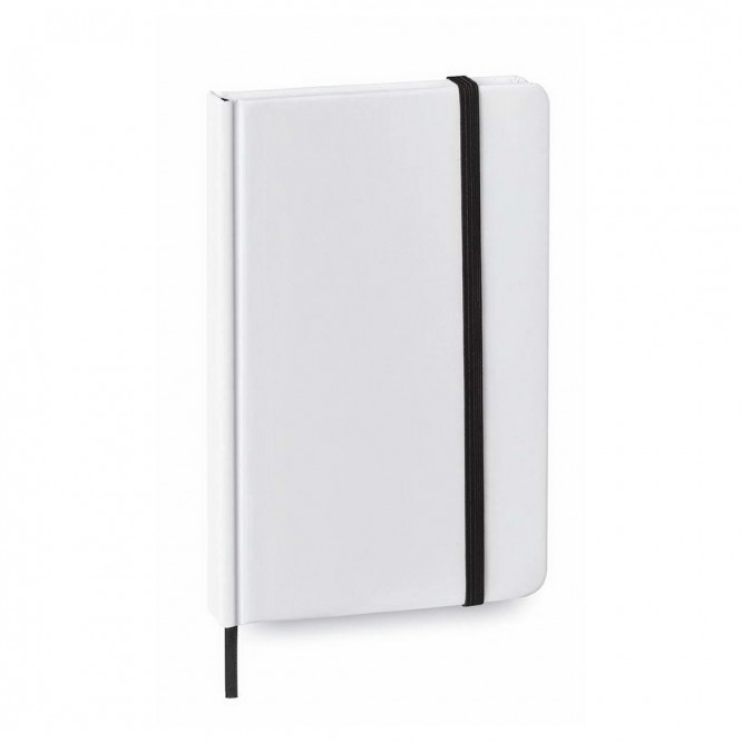 Wit gepersonaliseerd A6 notitieboekje kleur zwart