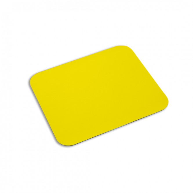 Basic muismat voor merchandising kleur geel