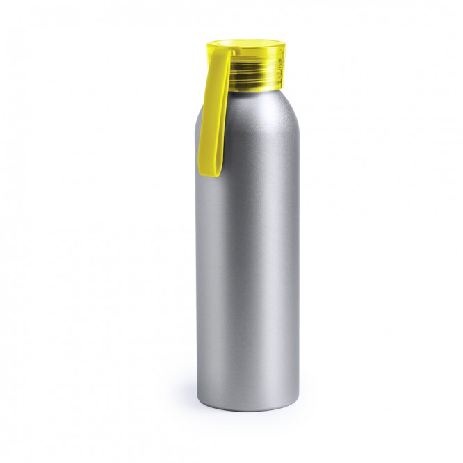Gepersonaliseerde, aluminium fles kleur geel