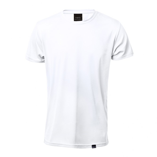 Sportieve sublimatie T-shirts, 135 g/m2 RPET in de kleur wit