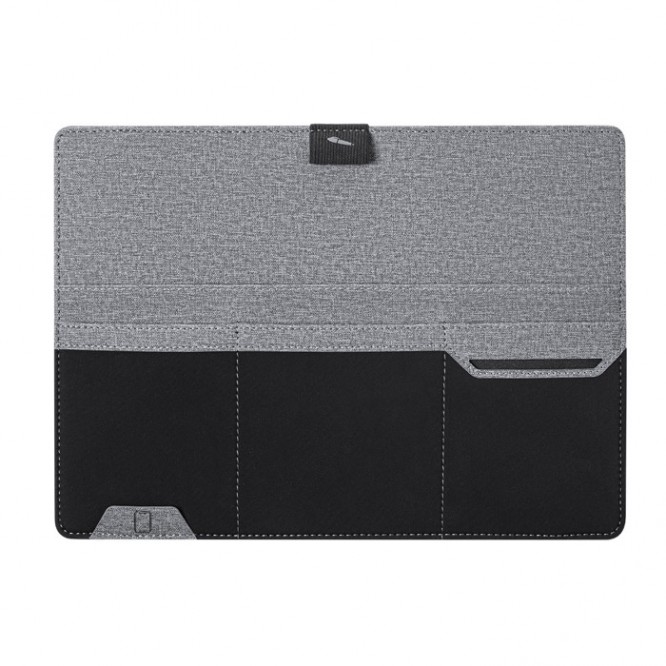 Laptopstandaard met smartphonehouder kleur grijs eerste weergave