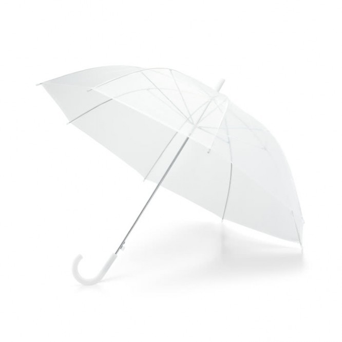 Transparante paraplu met logo