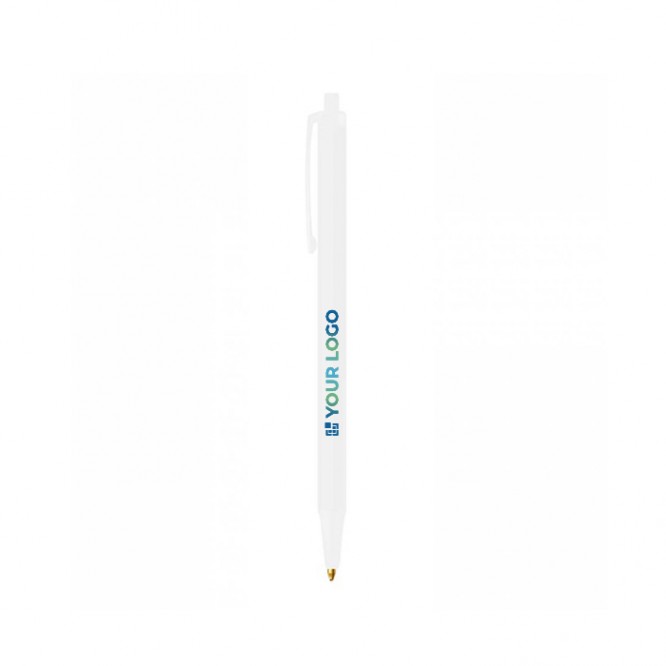Bdrukte pen van BIC® met blauwe inkt kleur groen