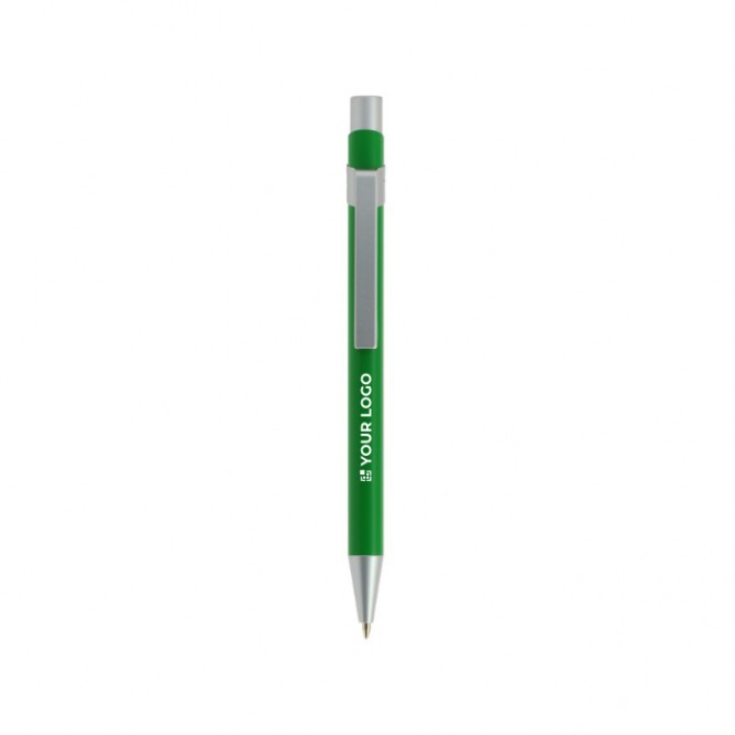BIC® pennen met logo en hoog schrijfcomfort kleur wit