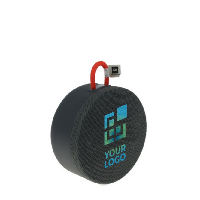 Compacte Bluetooth speaker met logo