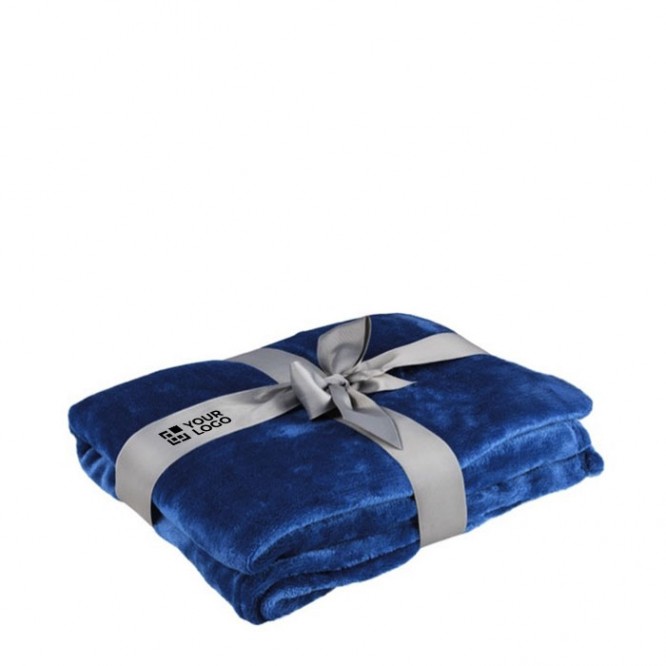 Polyester fleece deken met logo weergave met jouw bedrukking