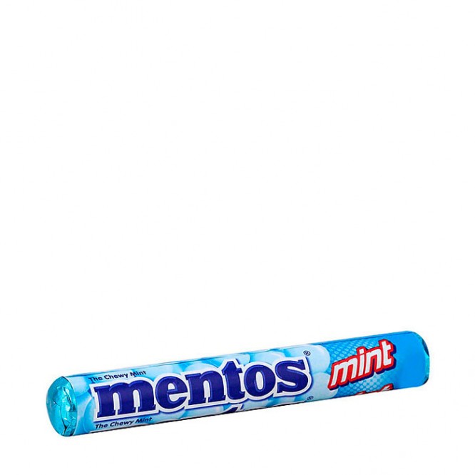 Mentos Candy Roll in de smaak Mint weergave met jouw bedrukking