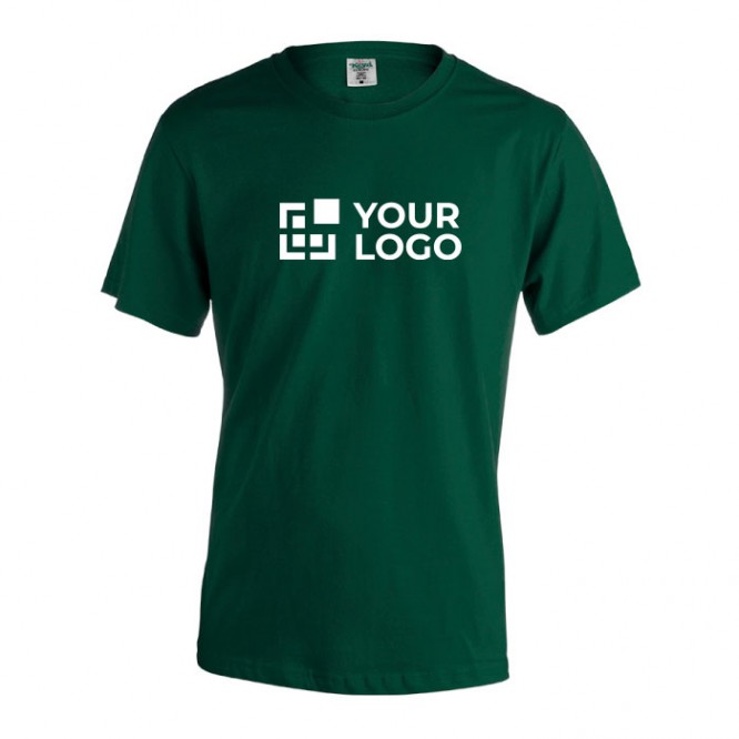 Reclame T-shirts met logo, 150 g/m2 in de kleur donkergroen