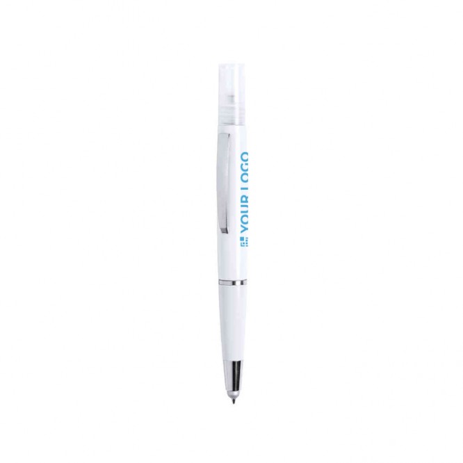 Pen met spuitsysteem en aanraakwijzer kleur wit