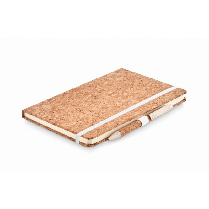 Duurzaam notitieboek in geschenkdoosje kleur beige