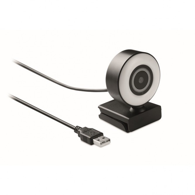 Webcam met microfoon en lichtring