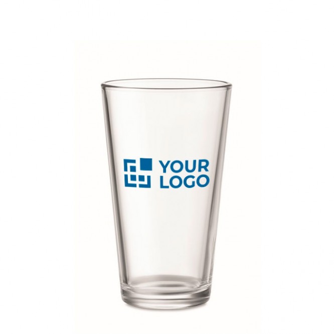 Herbruikbaar drinkglas met logo kleur doorzichtig