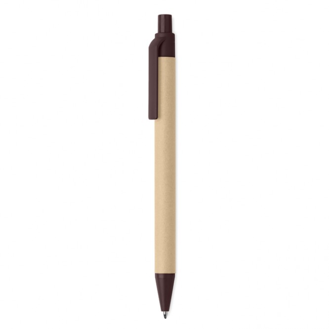 Ecologische pen met papieren body kleur bruin