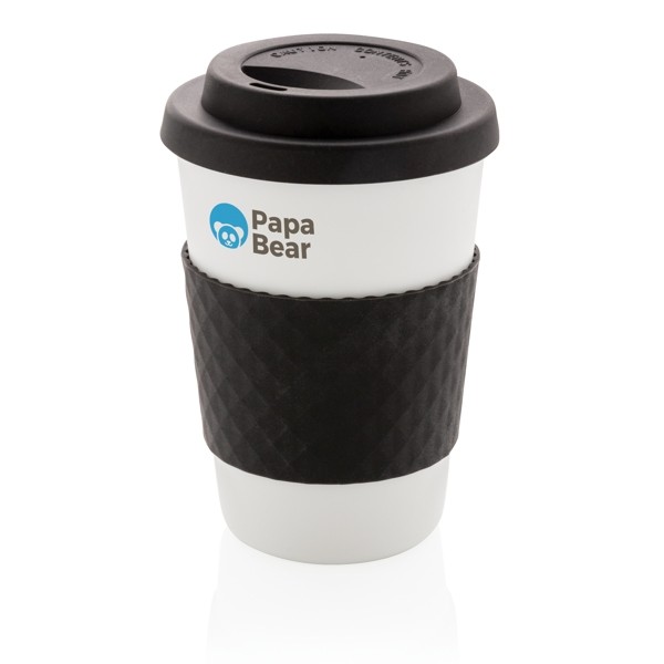 Plastic gepersonaliseerde koffiebeker to go