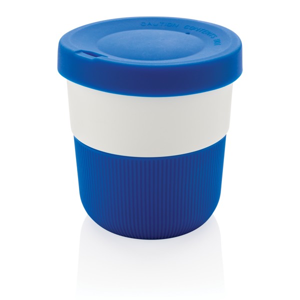 Duurzame koffiebeker to go bedrukken kleur blauw