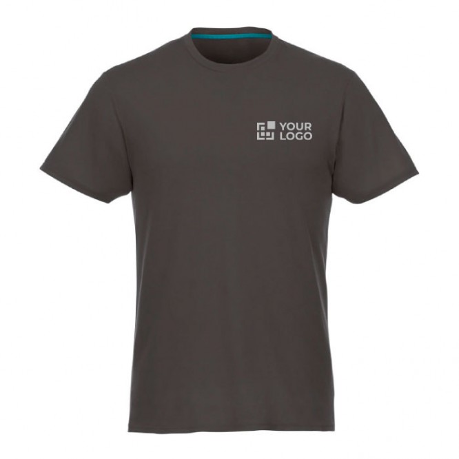 T-shirts van gerecycled polyester, 160 g/m2 in de kleur donkergrijs